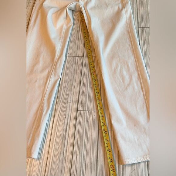 AG Adriana Goldschmied The Stilt Crop Cigarette Jeans Pants Size 26R White - Picture 5 of 11